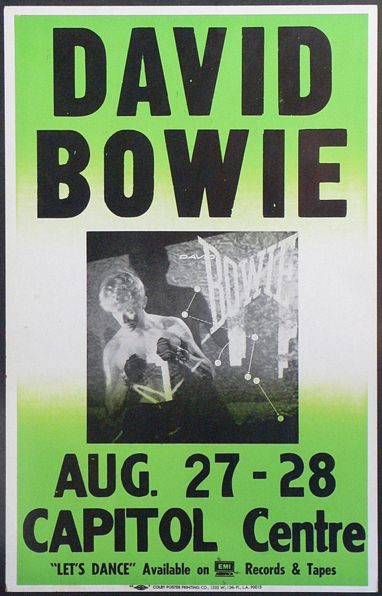 Vintage Music Art Poster - David Bowie - Capitol Centre 0258 – The ...