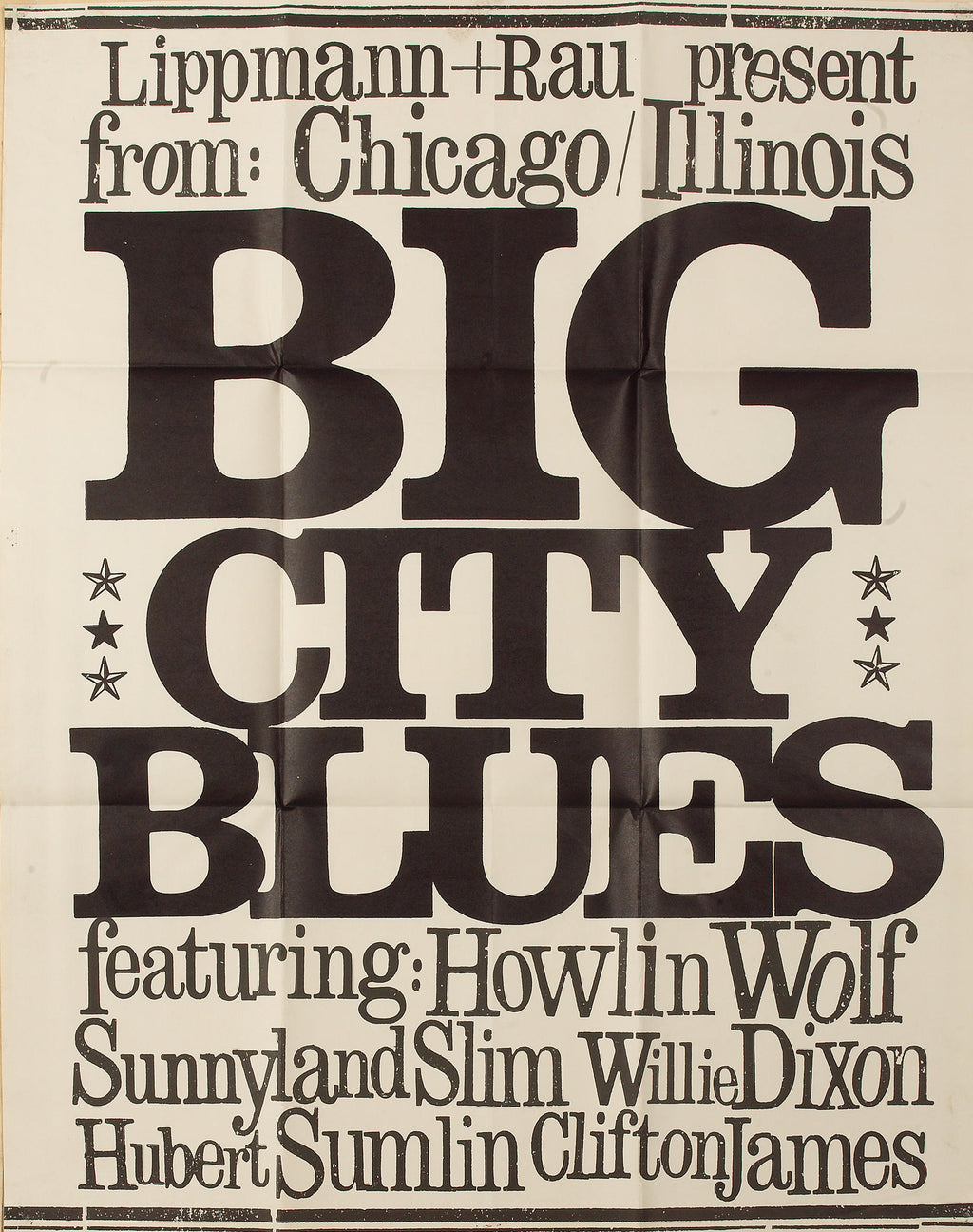 Big City Blues Howlin Wolf Vintage Music Art Poster 0926