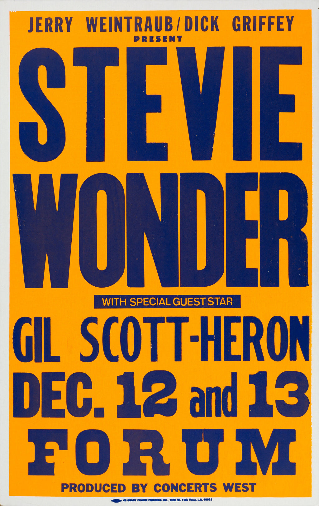 0919 Vintage Music Art Poster Stevie Wonder In Concert