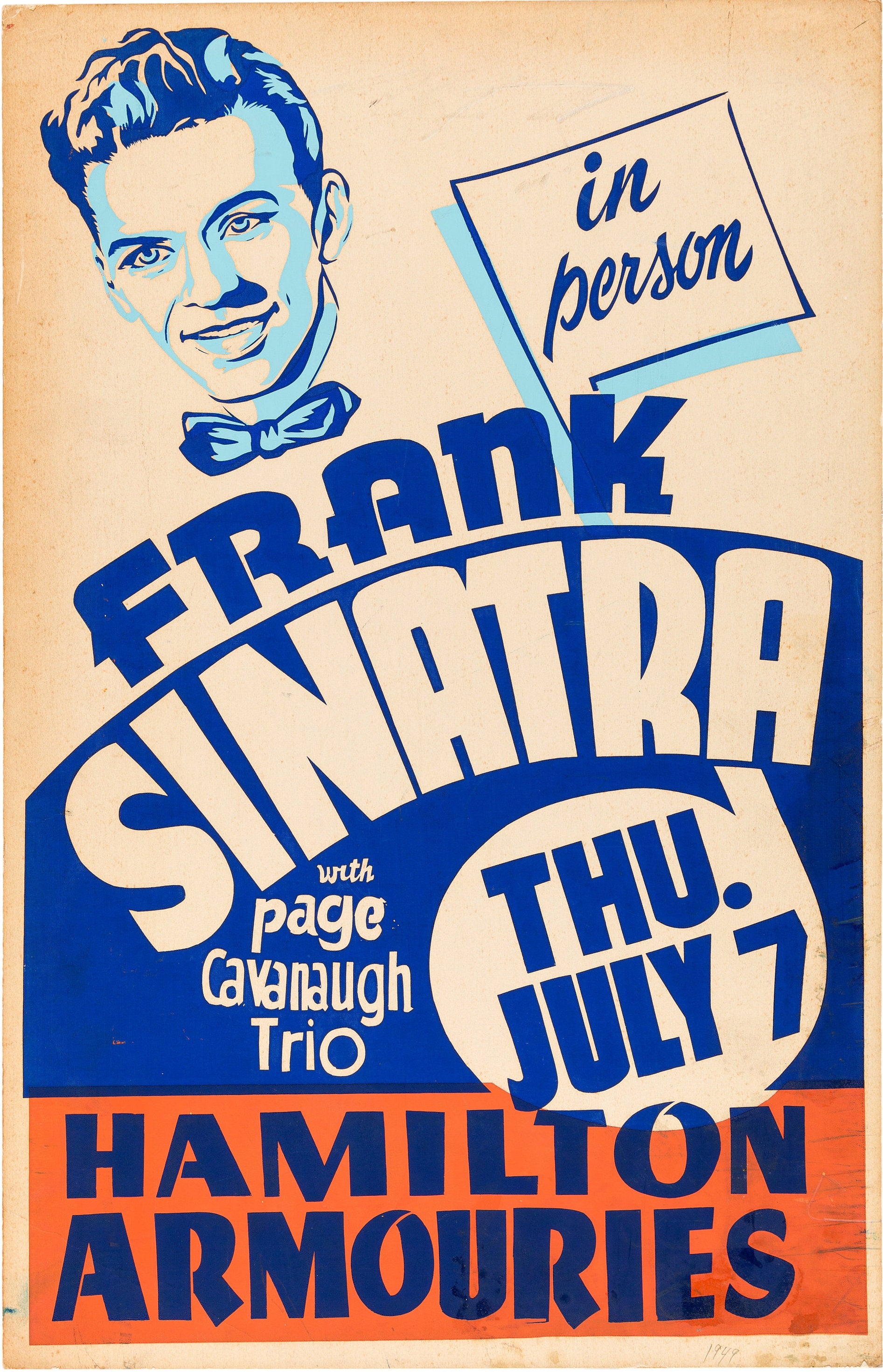 0920 Vintage Music Art Poster Frank Sinatra In Person