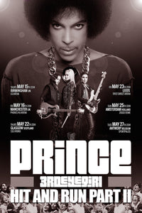 Vintage Music Art Poster - Prince 'Hit And Run Part II' 0485