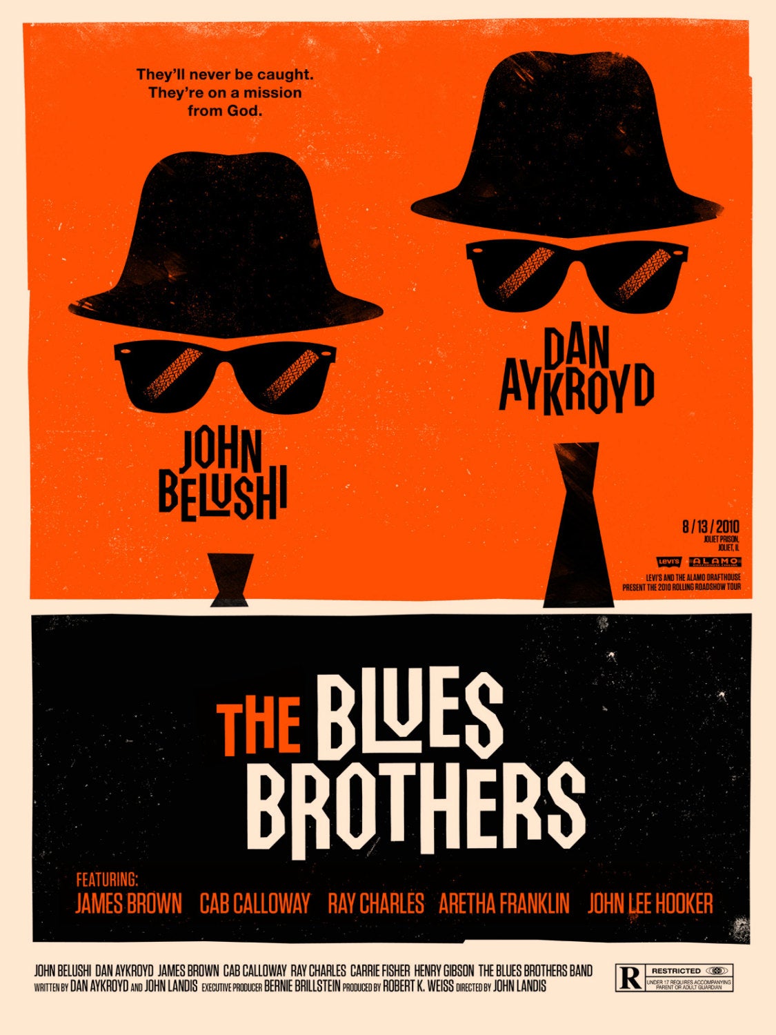 Vintage Music Art Poster - The Blues Brothers 0544