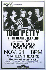 Vintage Music Art Poster - Tom Petty & The Heartbreakers - Stanley Theatre 0555