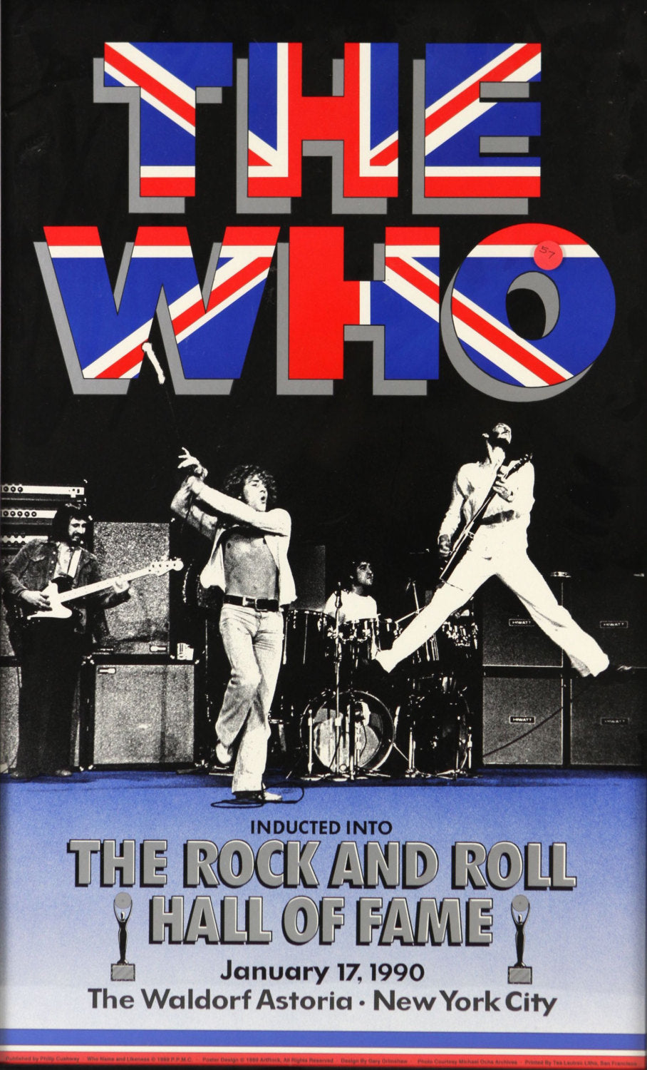 Vintage Music Art Poster The Who Rock and Roll Hall Of Fame  0256