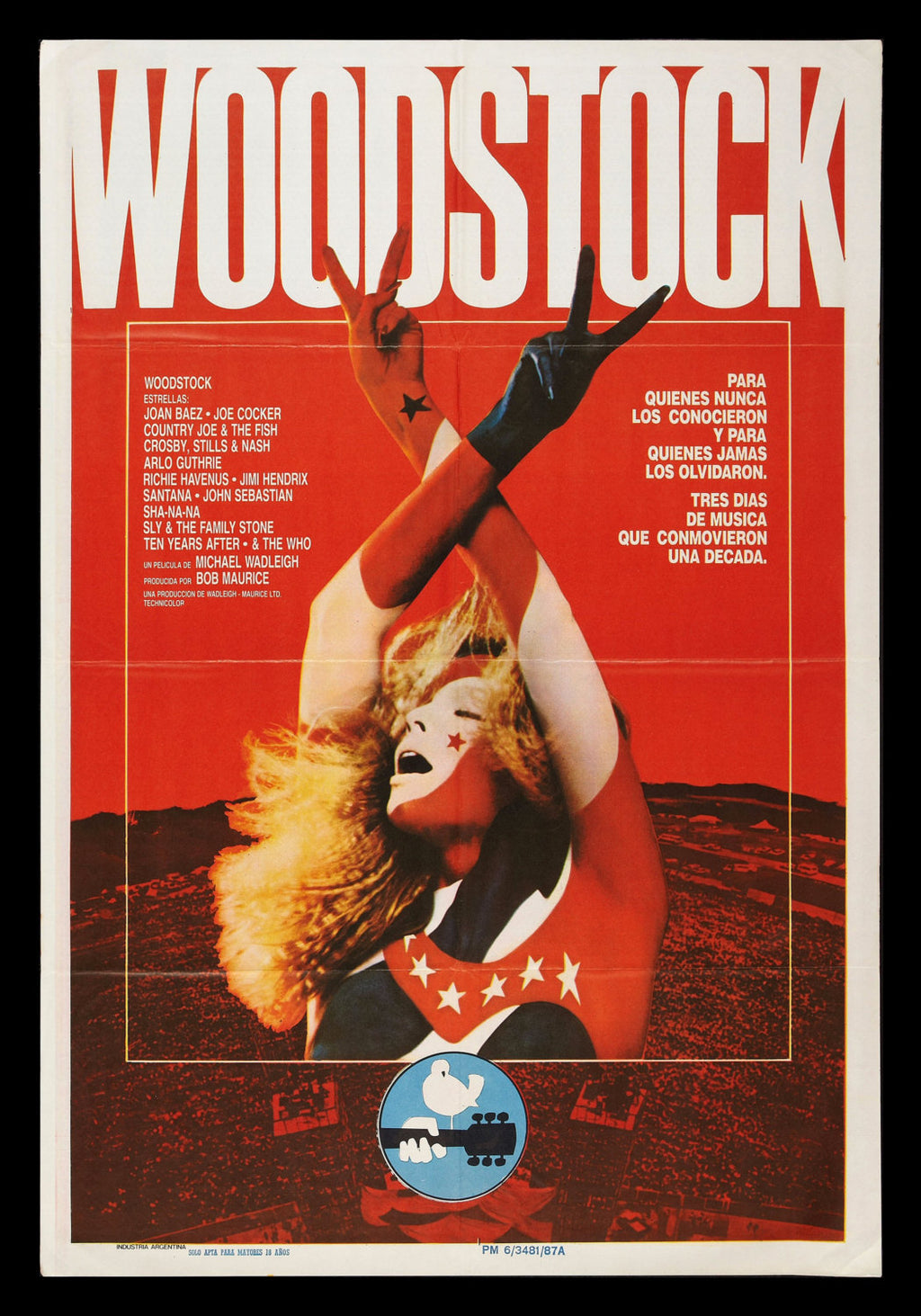 Vintage Music Art Poster - Woodstock  0280