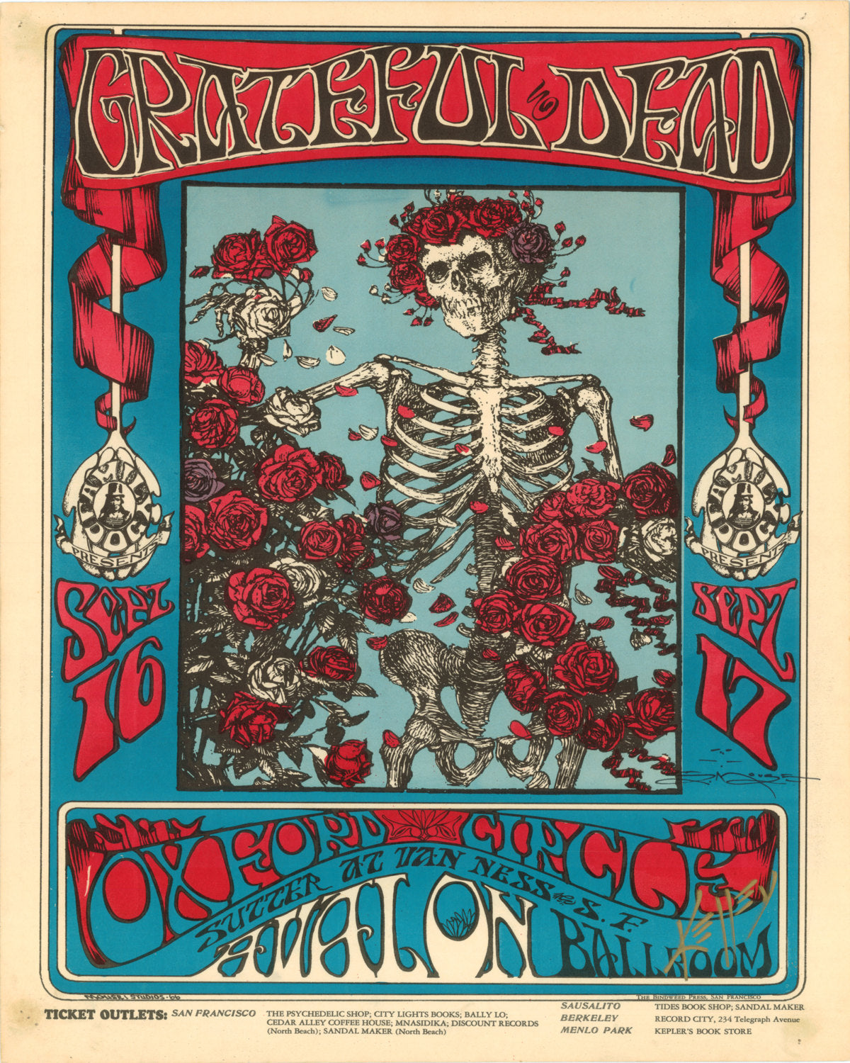 Vintage Music Art Poster - Grateful Dead   0310