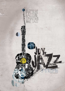 Vintage Music Art Poster - The Joy Of Jazz 0461