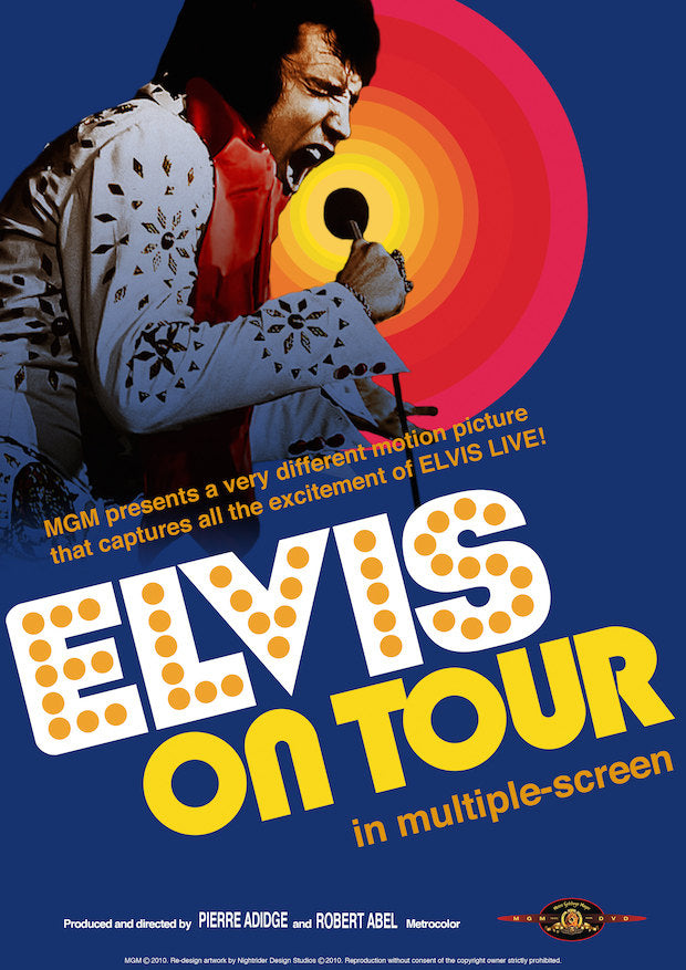Vintage Music Art Poster - Elvis On Tour 0508