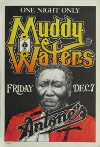 Vintage Music Art Poster - Muddy Waters 0103