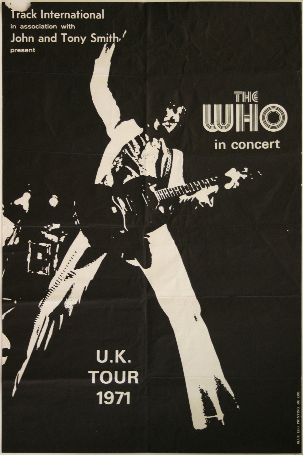 Vintage Music Art Poster - The Who UK Tour 1971 - 0275