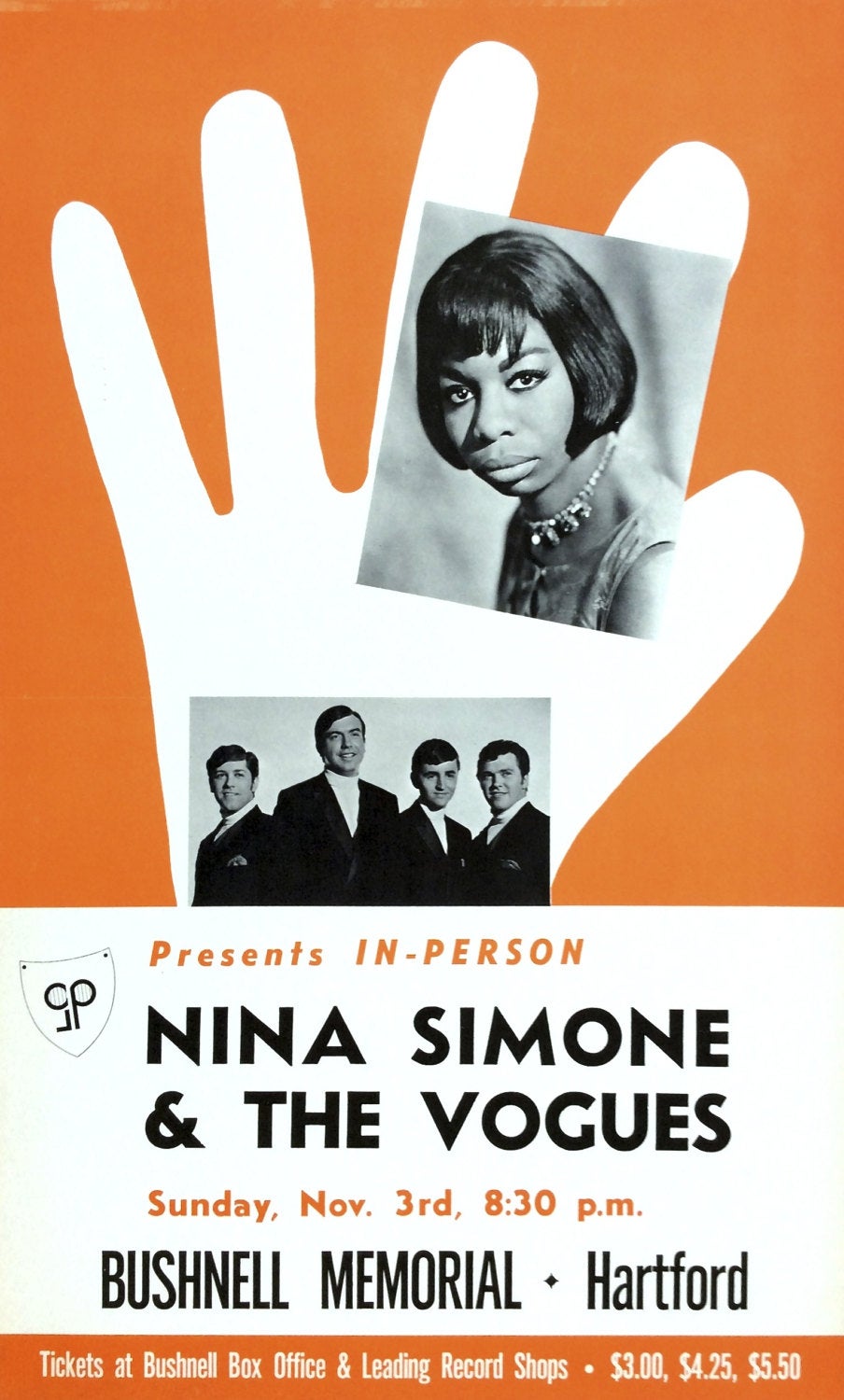 Vintage Music Art Poster - Nina Simone & The Vogues - 0294