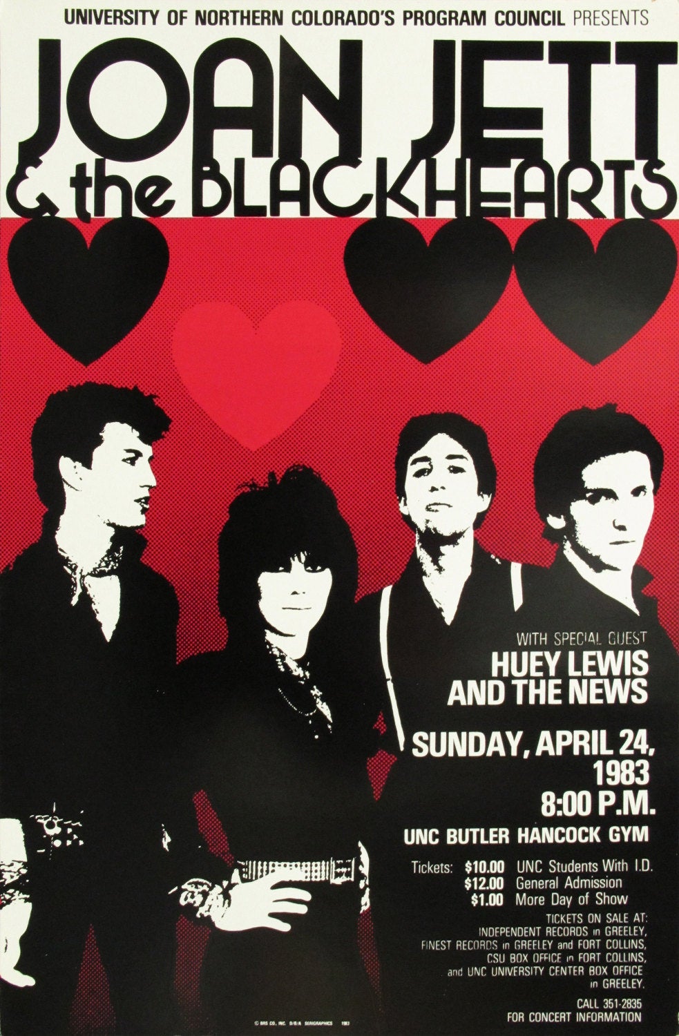 Vintage Music Art Poster - Joan Jett & The Blackhearts - 0301
