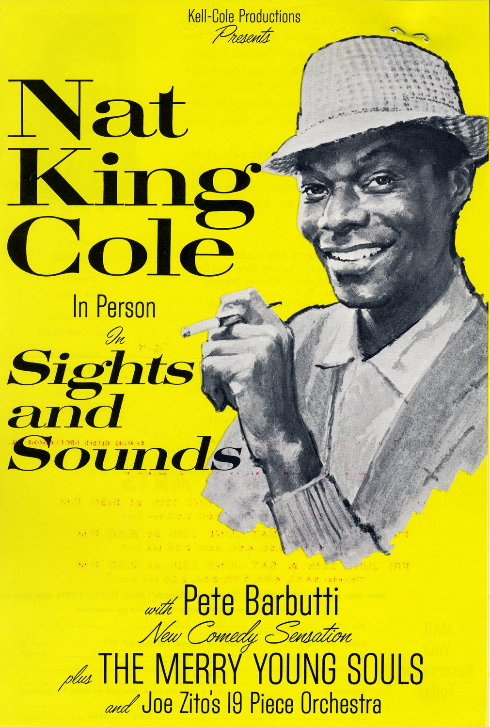 Vintage Music Art Poster - Nat King Cole - 0318