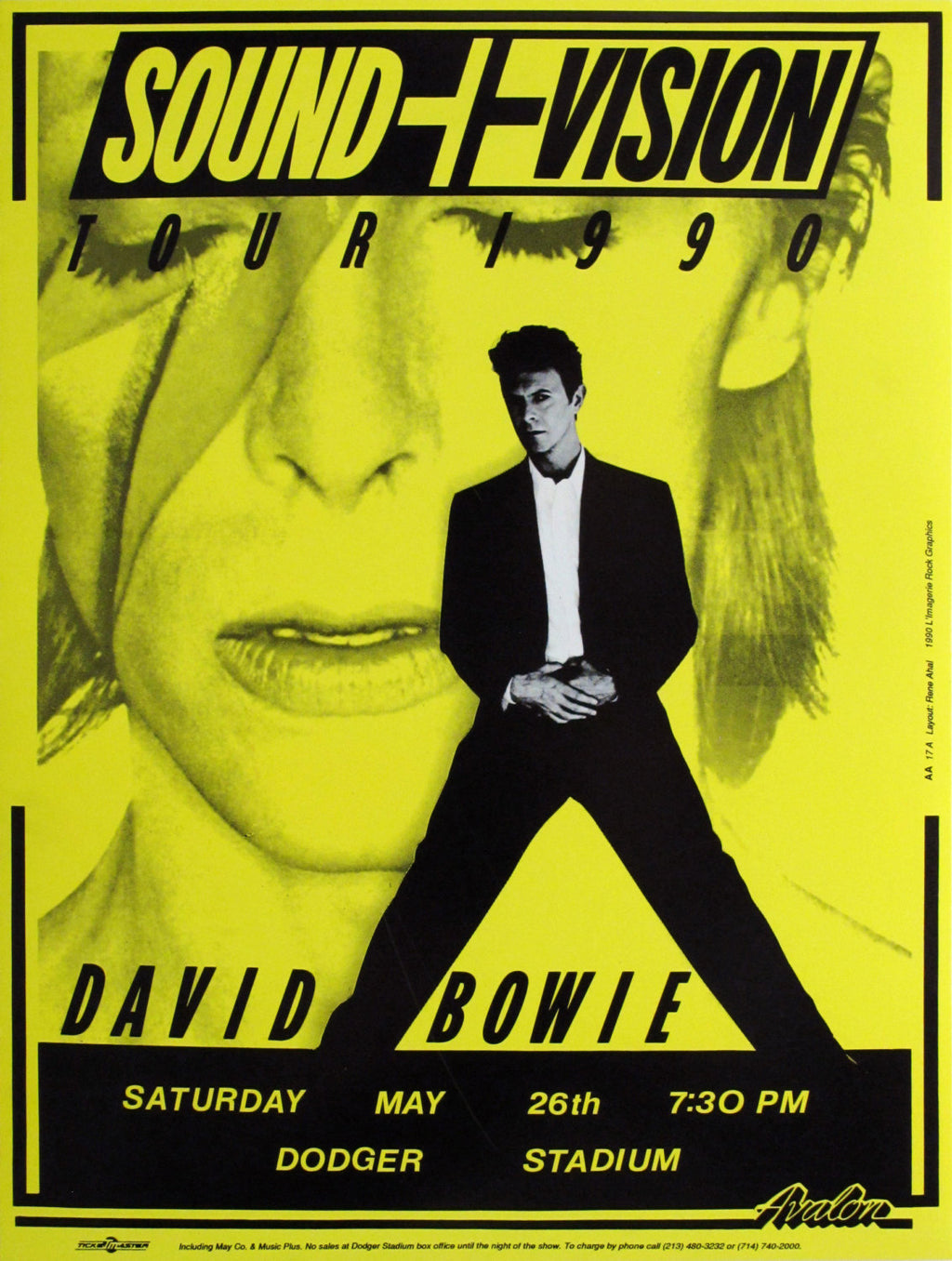 Vintage Music Art Poster - David Bowie   0267