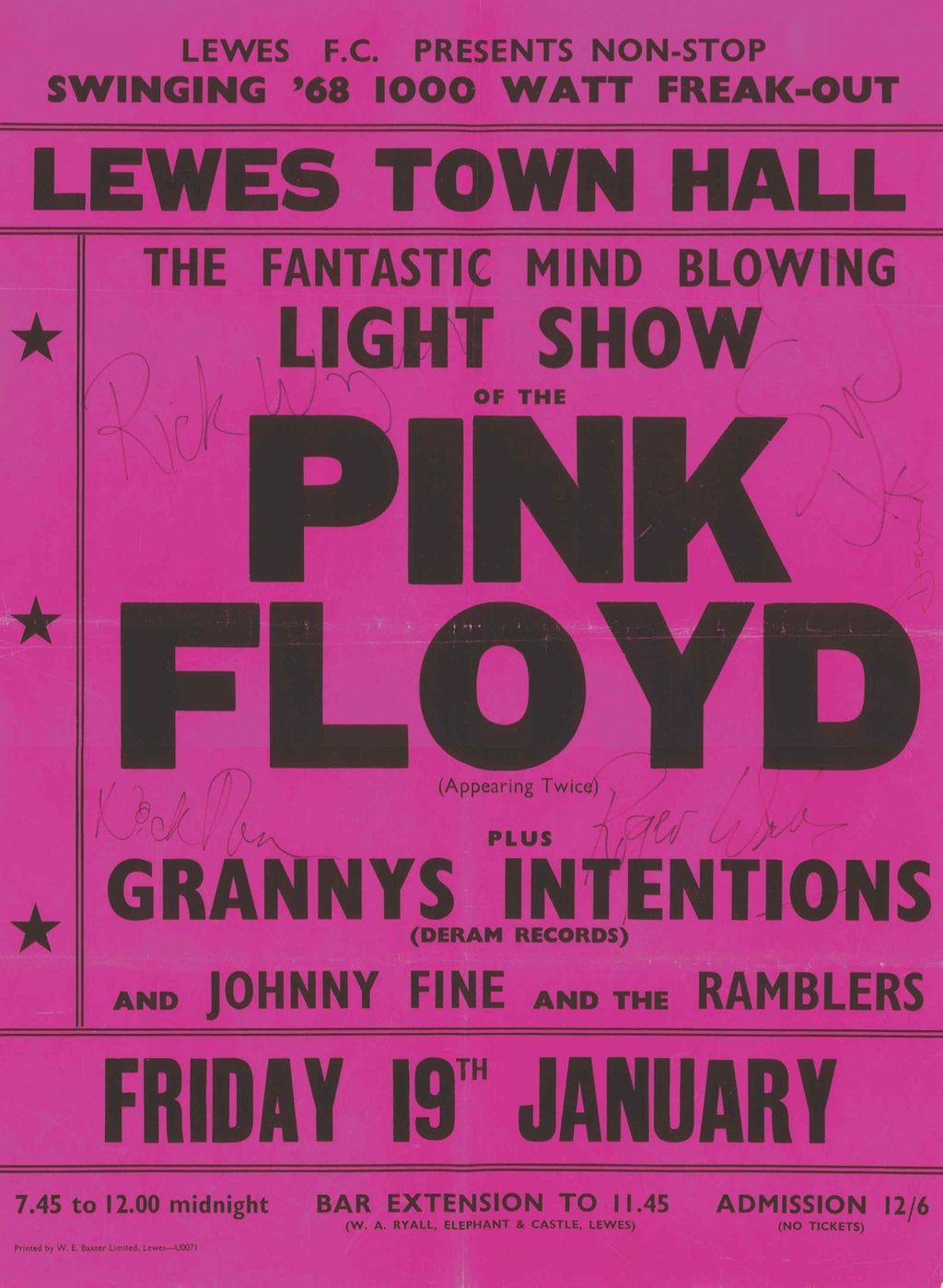 Pink Floyd – The Vintage Music Poster Shop