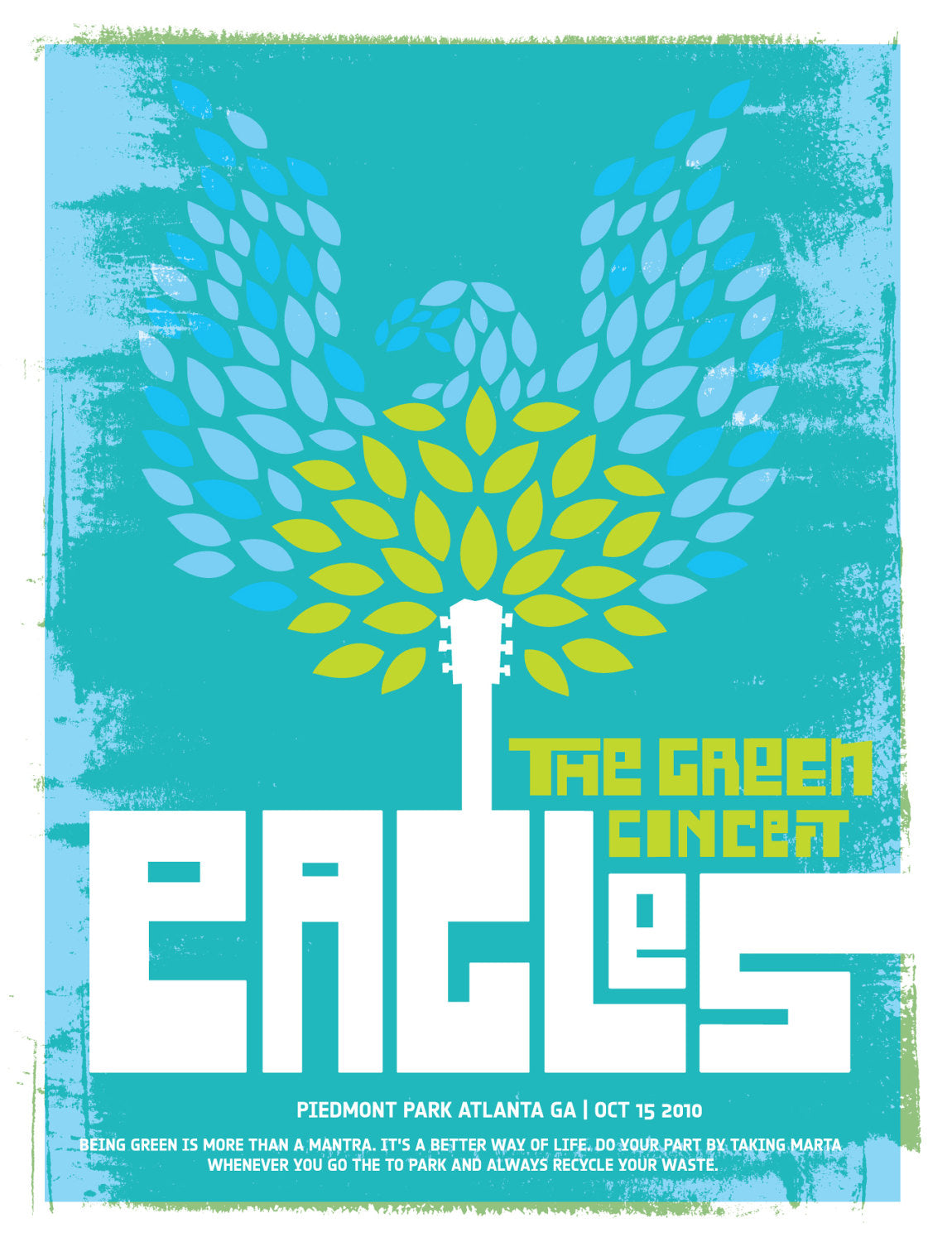 Vintage Music Art Poster - The Eagles - 0265