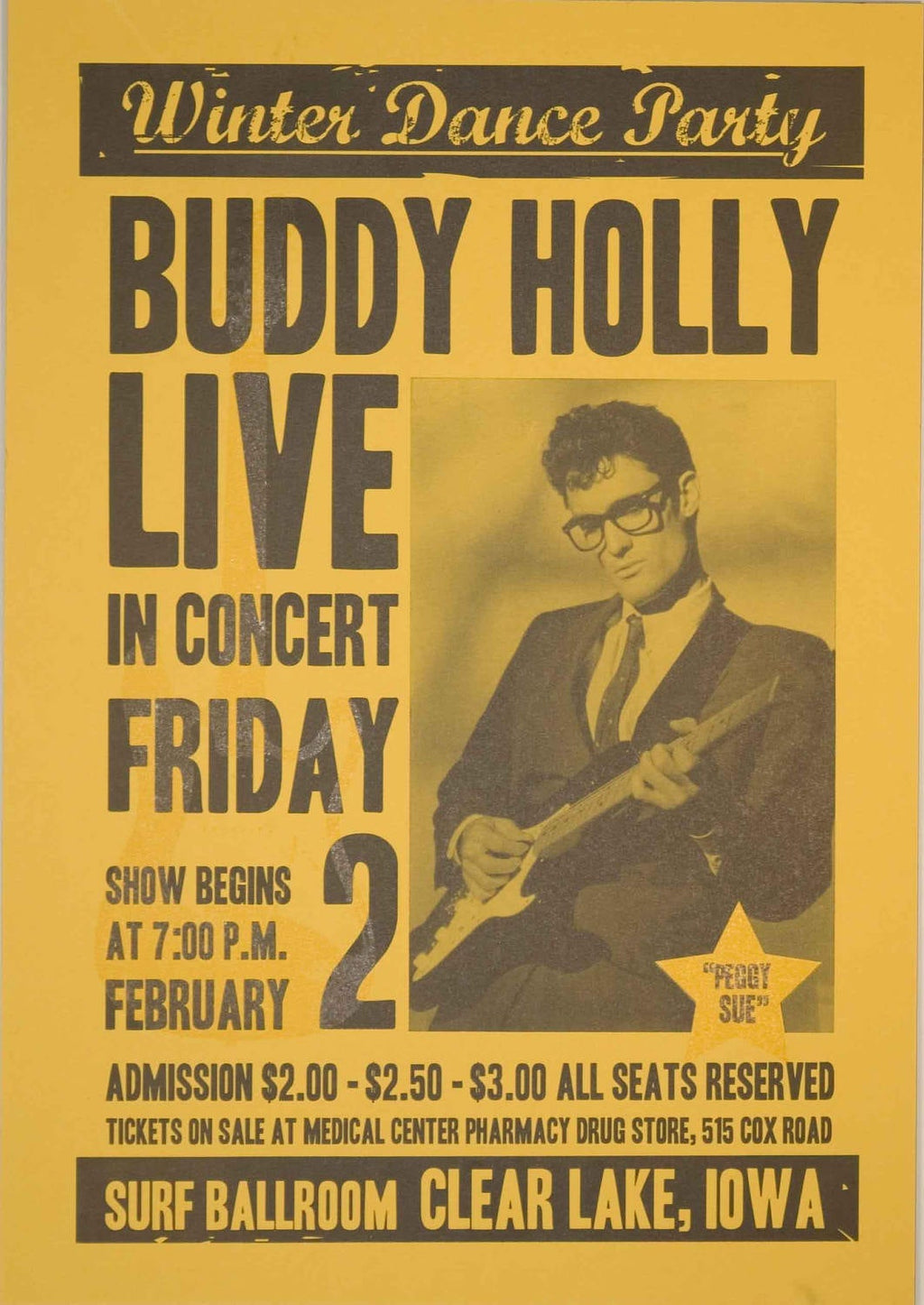 0558 Vintage Music Art Poster Buddy Holly And The Crickets