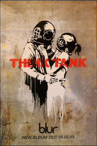 Vintage Music Art Poster - Blur Think Tank - 0566