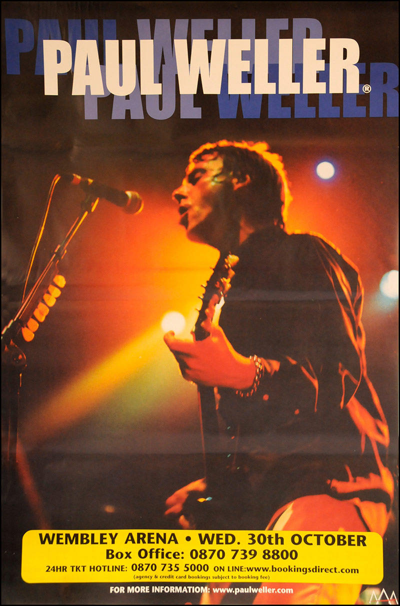 Vintage Music Art Poster - Paul Weller - 0577