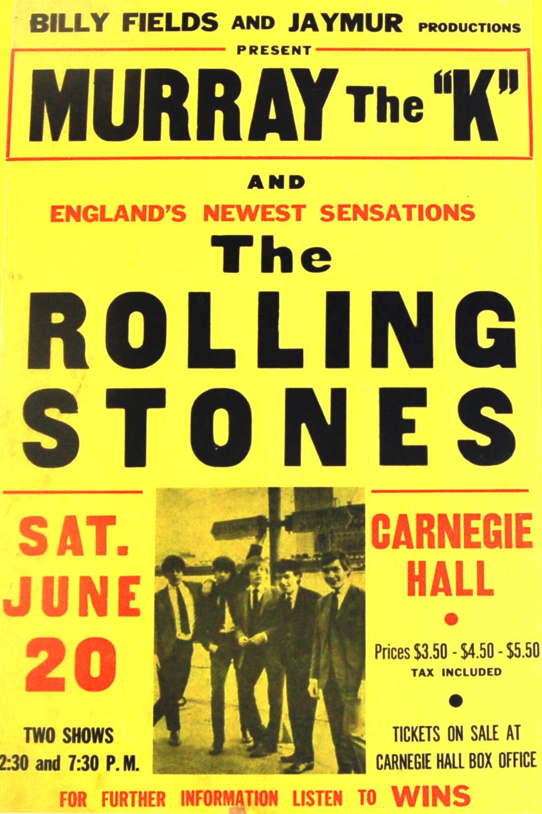 Vintage Music Art Poster - The Rolling Stones - 0590