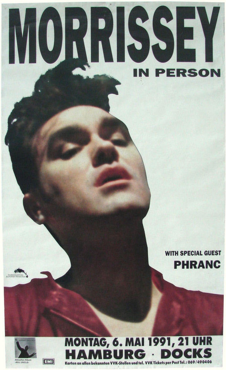 Vintage Music Art Poster - Morrissey In Person - 0568
