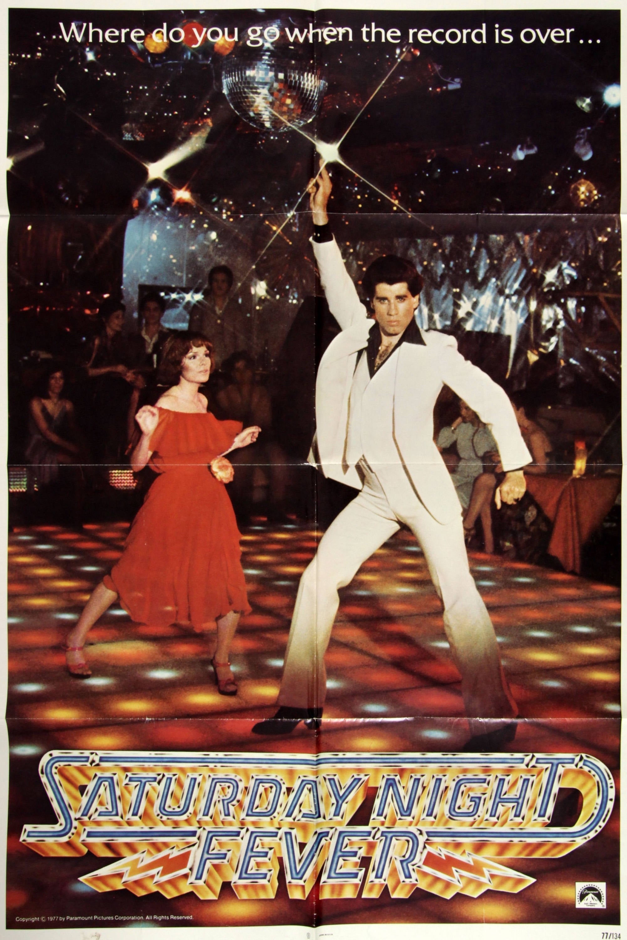 Vintage Music Art Poster - Saturday Night Fever - 0587