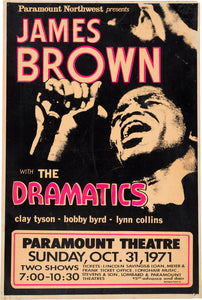 Vintage Music Art Poster -James Brown - 0589