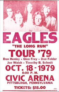 Vintage Music Art - Eagles Long Run Tour  0653