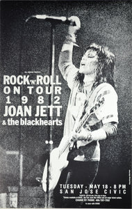 Vintage Music Art - Joan Jett & The Blackhearts Tour 1982  0655