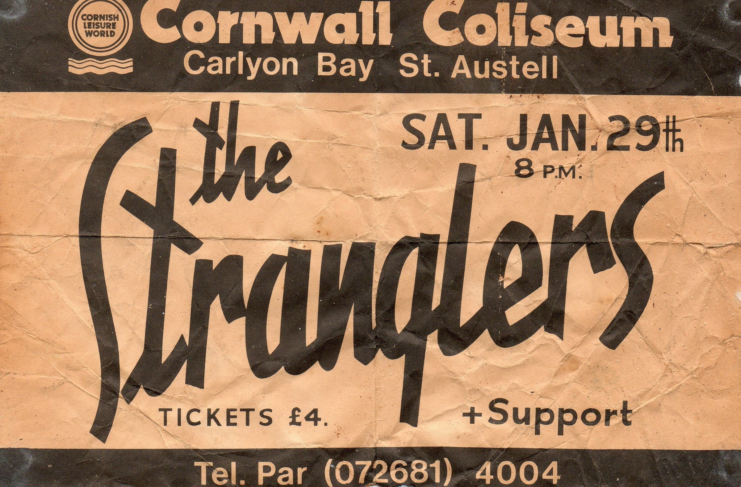 Vintage Music Art The Stranglers  0641