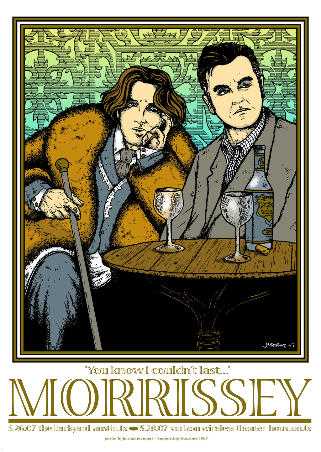 Vintage Music Art  - Morrissey - Austin Texas  0656