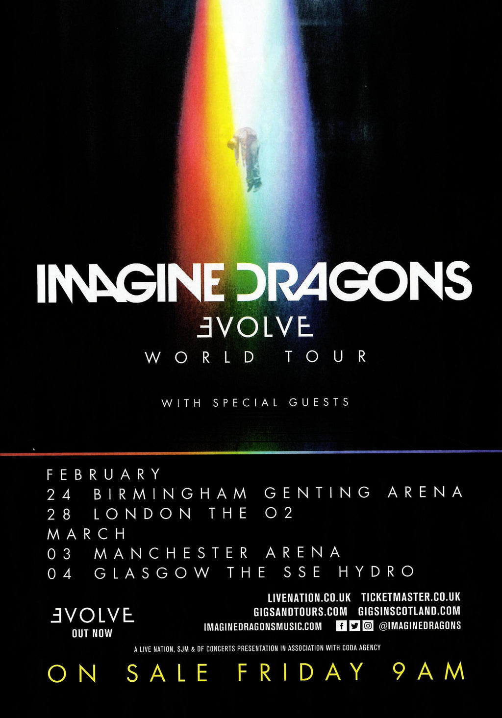 Vintage Music Art  -  Imagine Dragons World Tour  0673