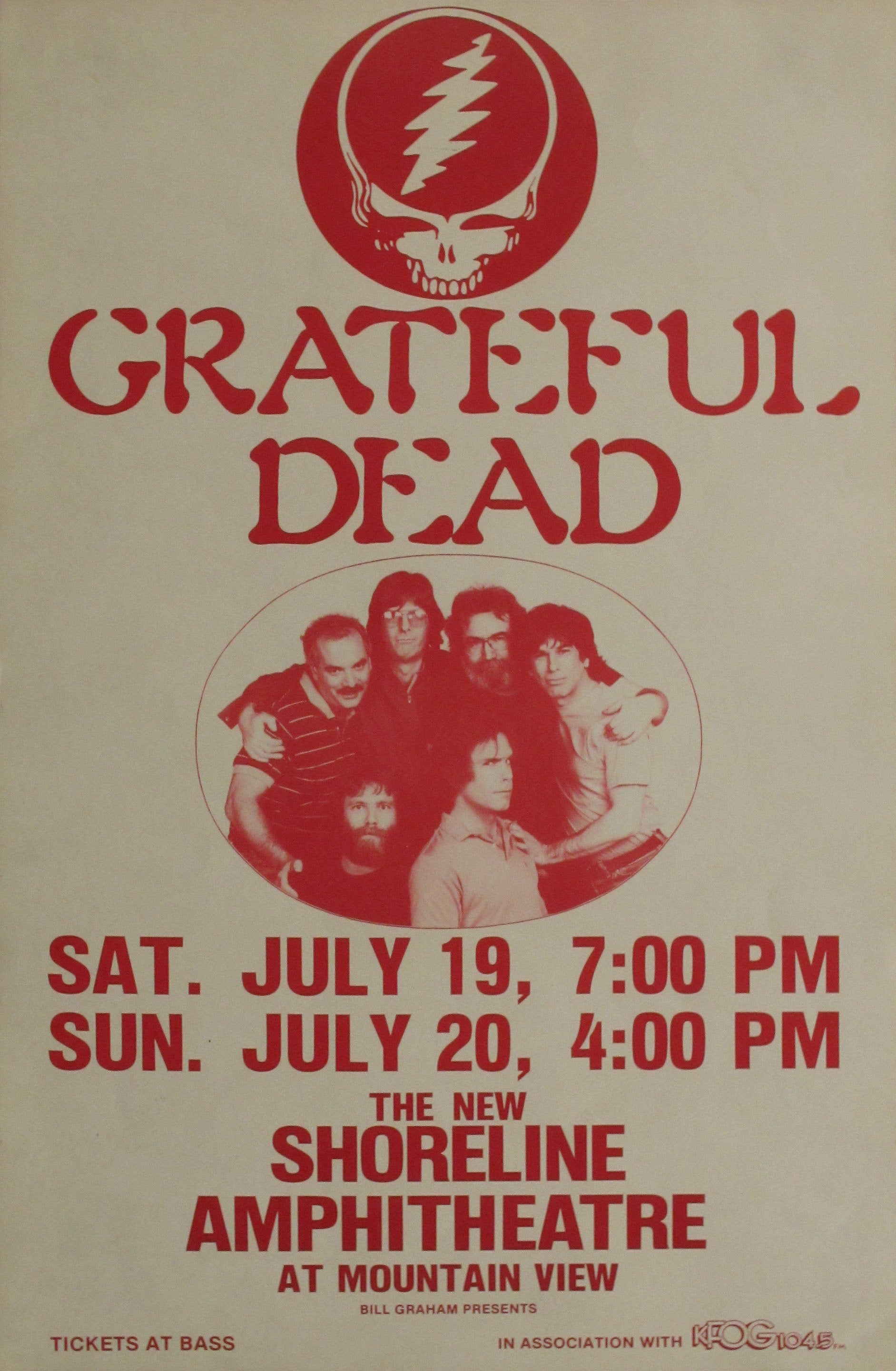 Vintage Music Art  - The Grateful Dead At Mountain View   0687