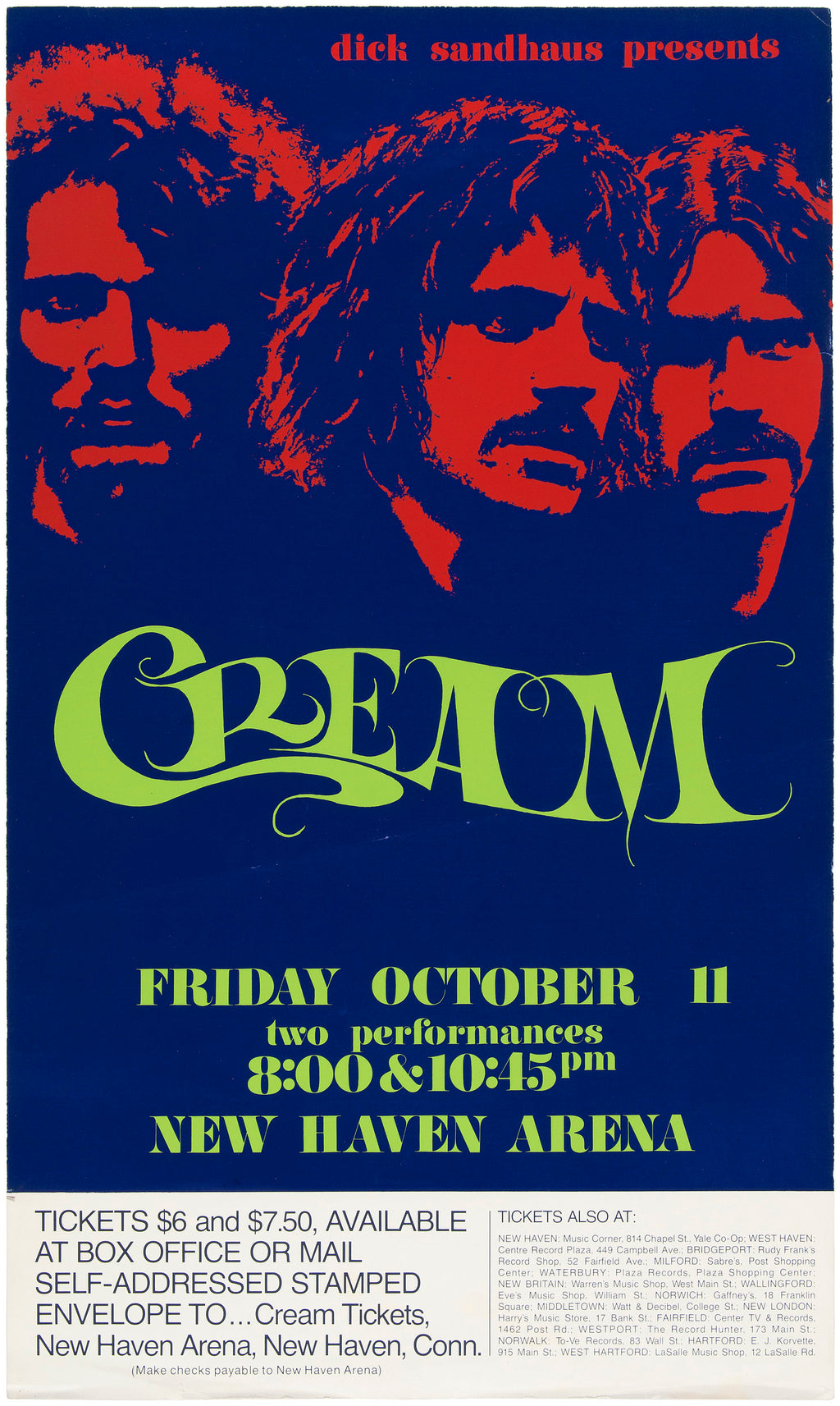 Vintage Music Art  -  Cream - New Haven Arena  0677