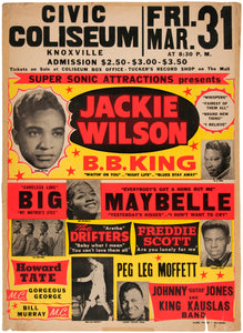 Vintage Music Art  - Jackie Wilson - Knoxville   0671