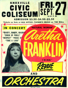 Vintage Music Art  - Aretha Franklin In Concert   0686