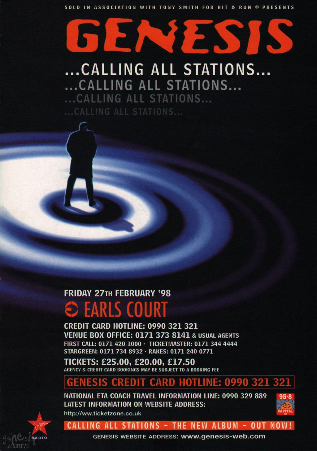 Vintage Music Art The - Genesis Calling All Stations Earls Court 0706