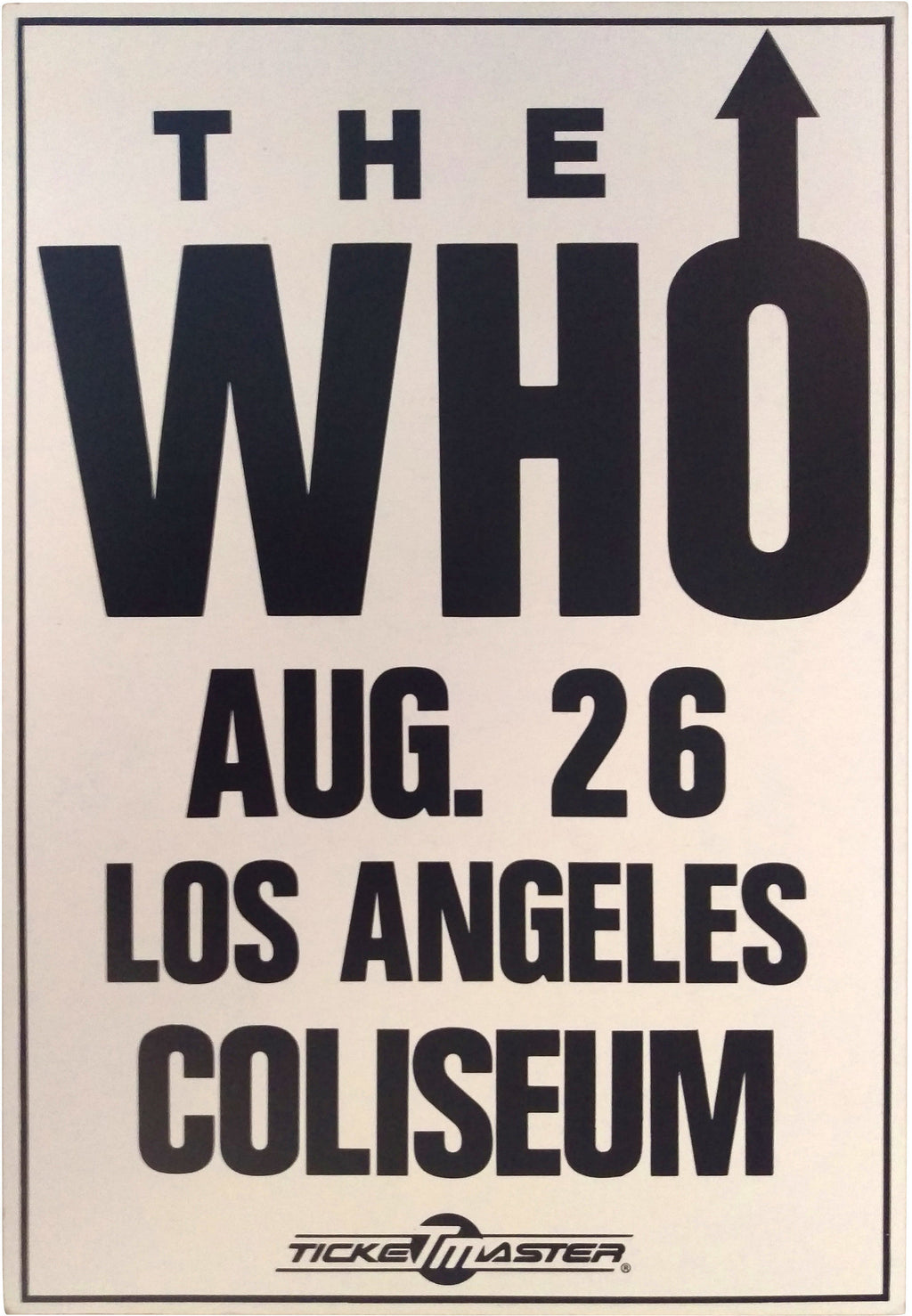 0730 Vintage Music Art  - The Who Los Angeles