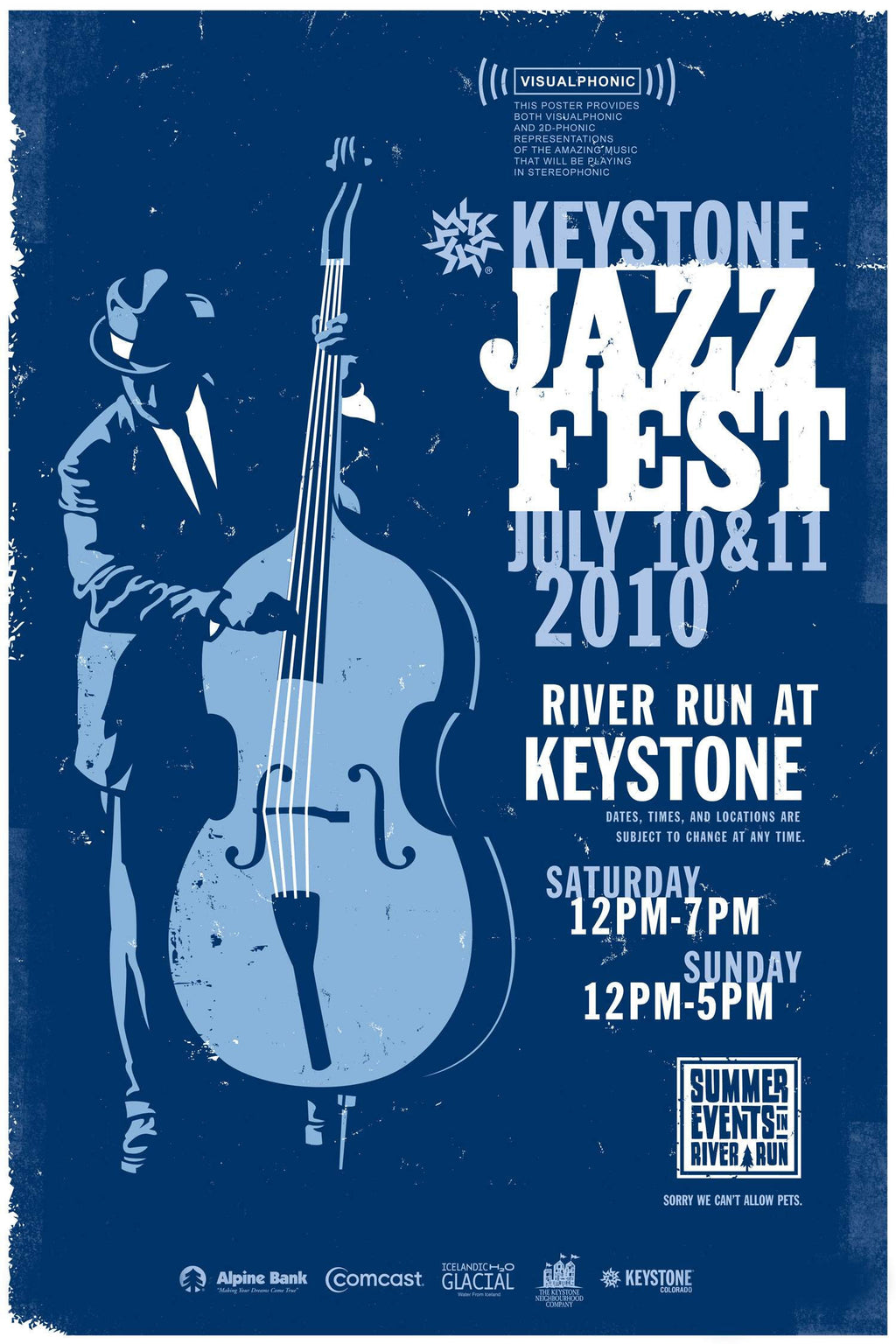 0781 Vintage Music Art Poster - Keystone Jazz Fest Festival