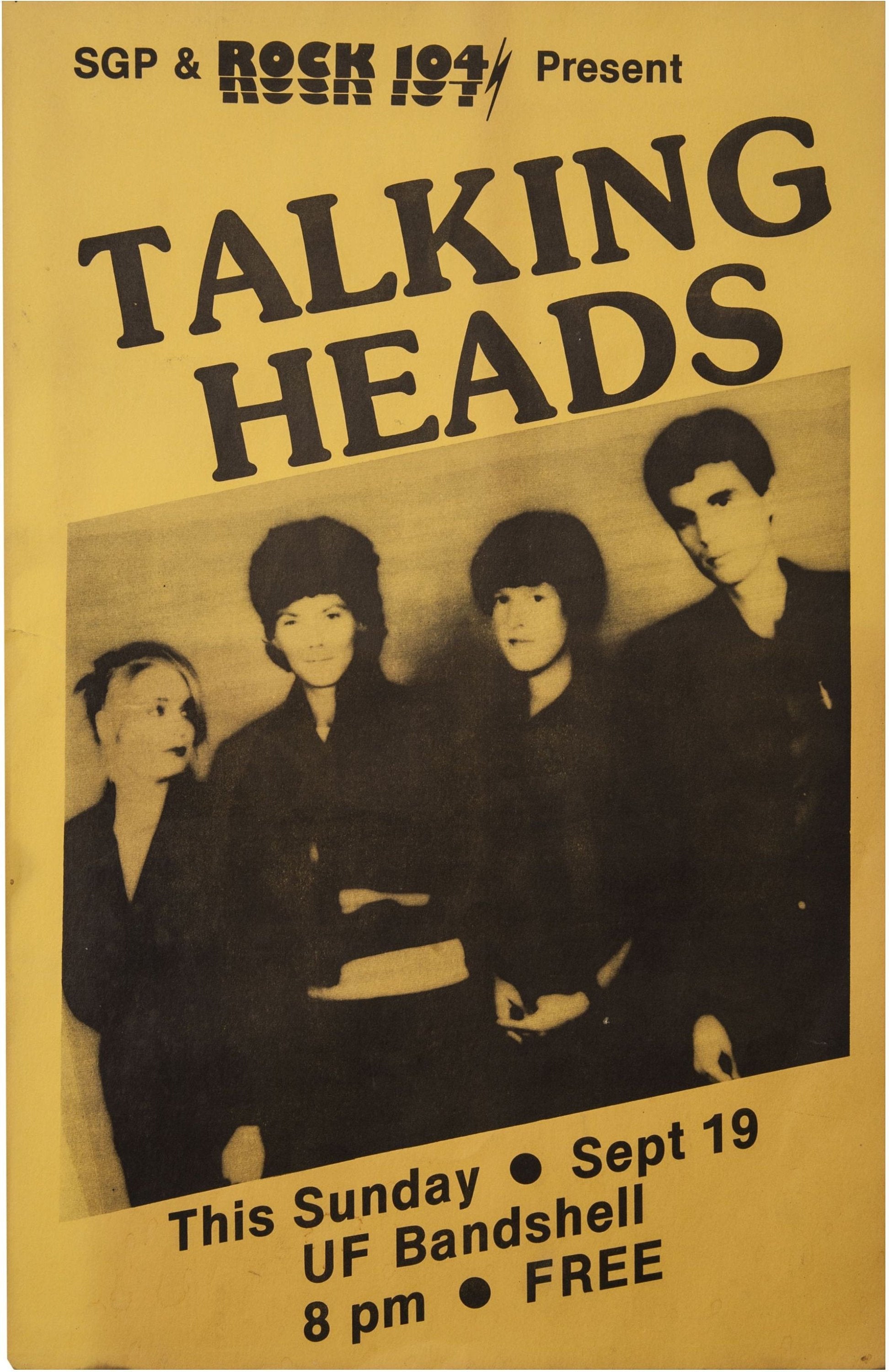 0779 Vintage Music Art Poster - Talking Heads