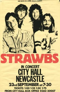 0780 Vintage Music Art Poster - Strawbs City Hall Newcastle