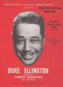 0782 Vintage Music Art Poster - Duke Ellington Belle Vue Manchester