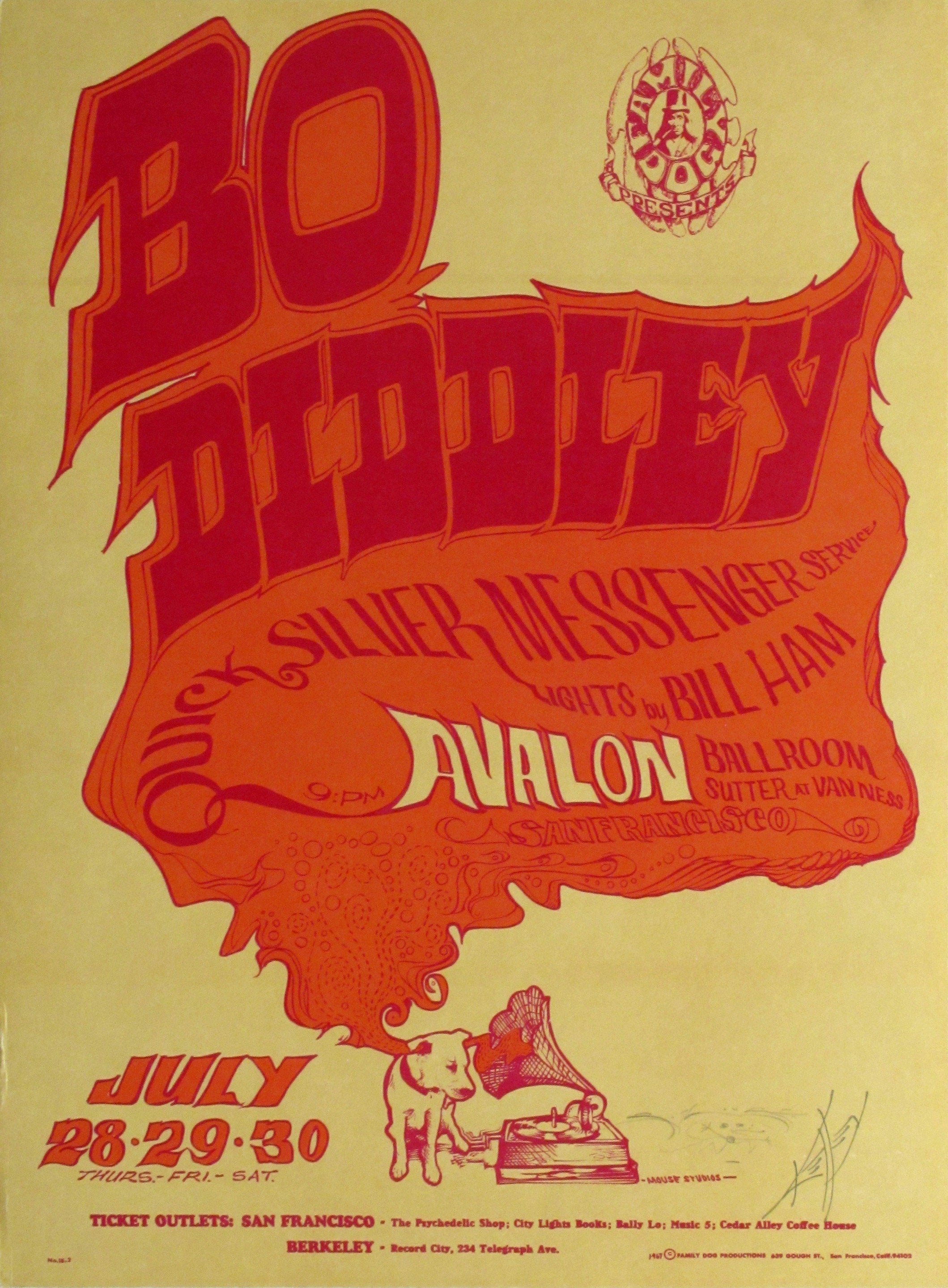 Vintage Music Art  -  Bo Diddley Quick Silver Messenger Service 0787