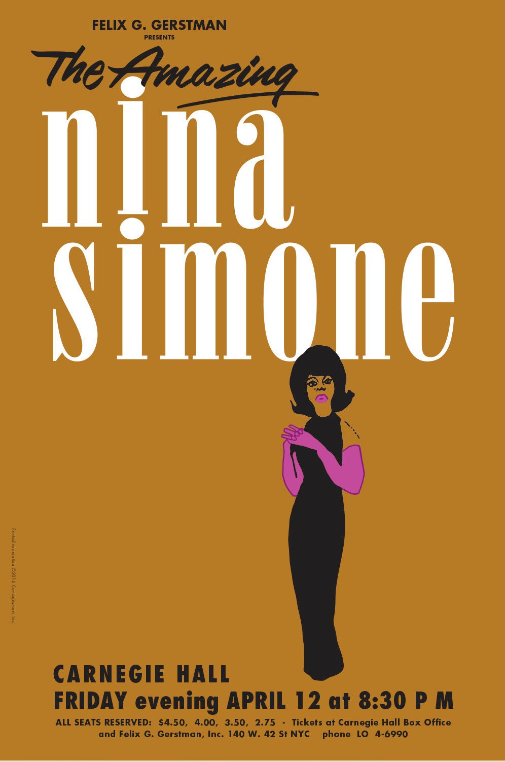 0799 Vintage Music Art Poster - Nina Simone