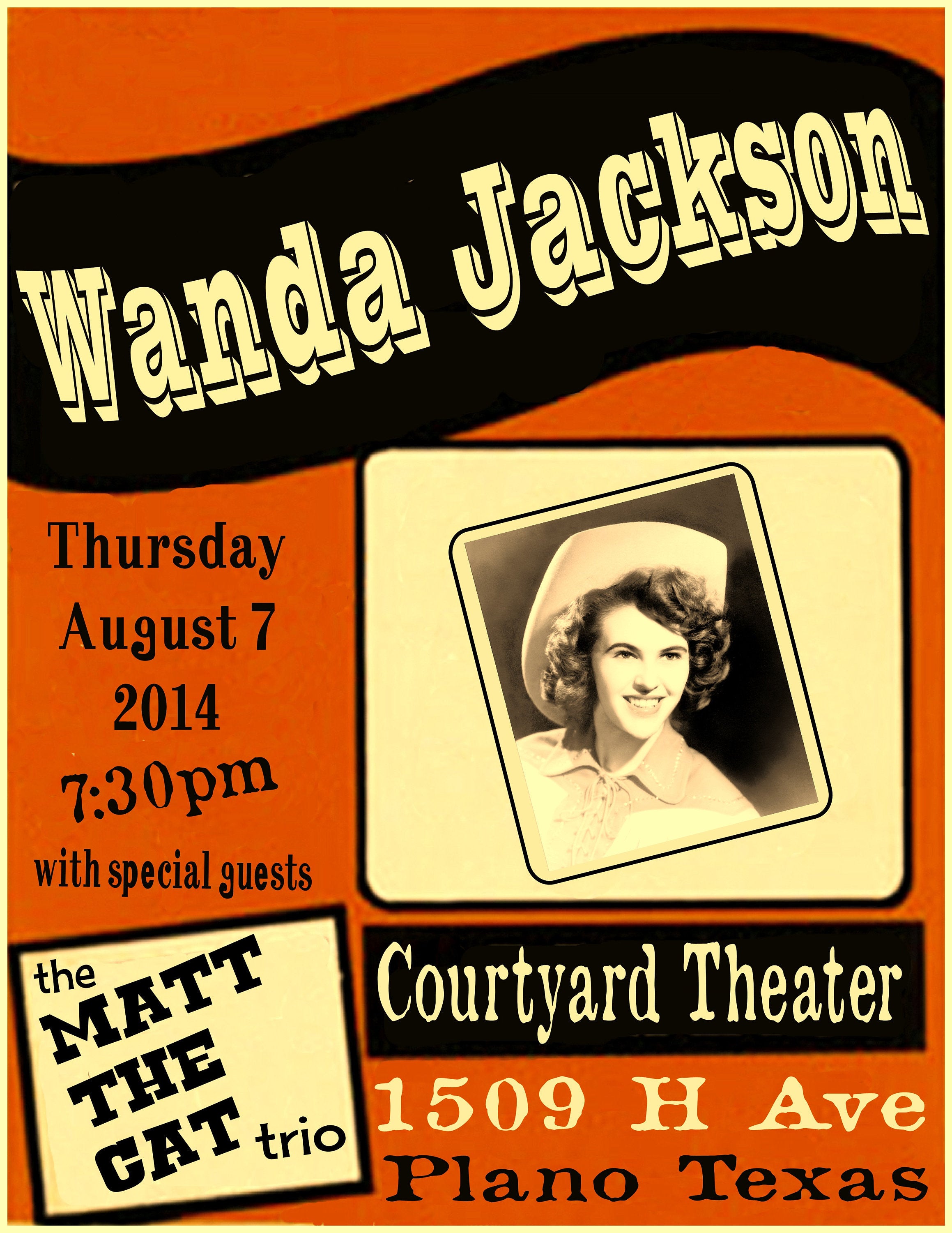 Vintage Music Art  -  Wanda Jackson In Texas 0803
