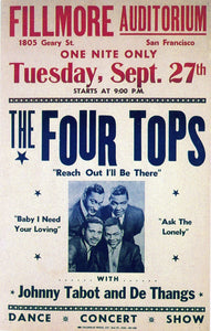 Vintage Music Art  -  The four Tops 0812
