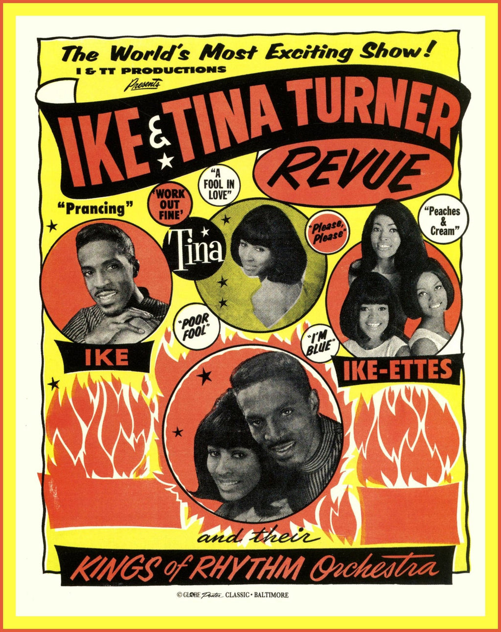 Vintage Music Art  -  Ike & Tina Turner Revue 0811