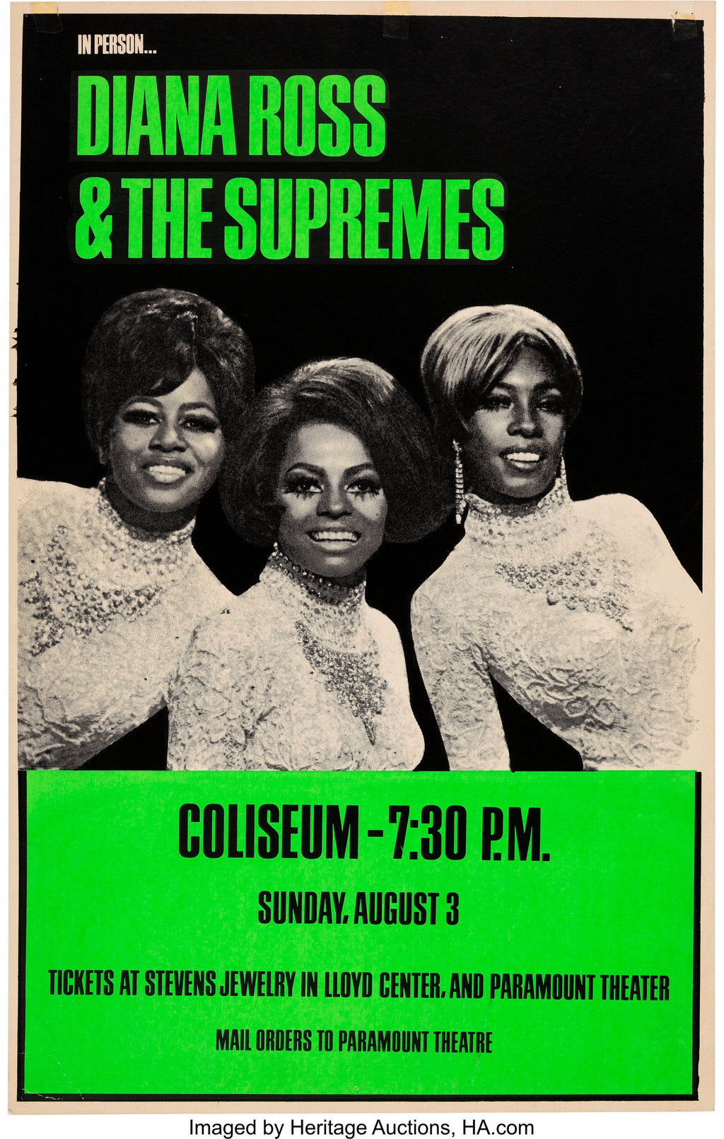 Vintage Music Art  -  Diana Ross & The Supremes 0816