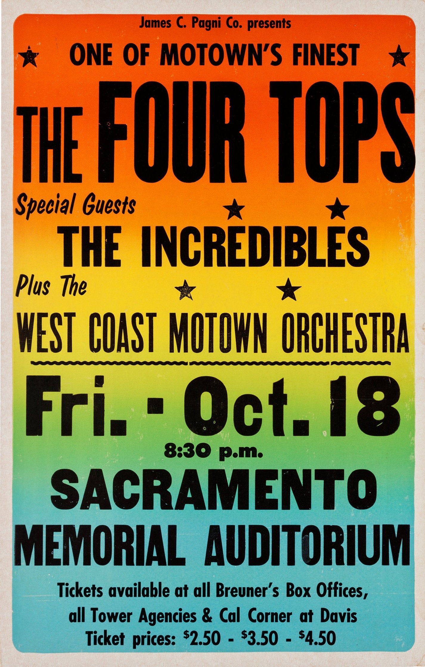 Vintage Music Art  -  The Four Tops 0816