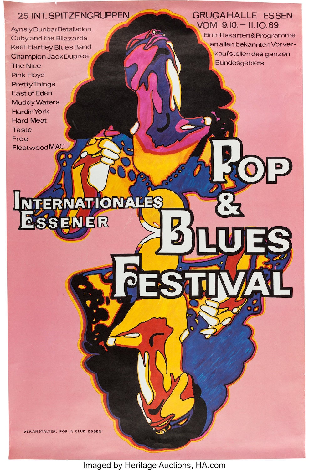 Vintage Music Art  - Fleetwood Mac At Pop & Blues Festival   0819